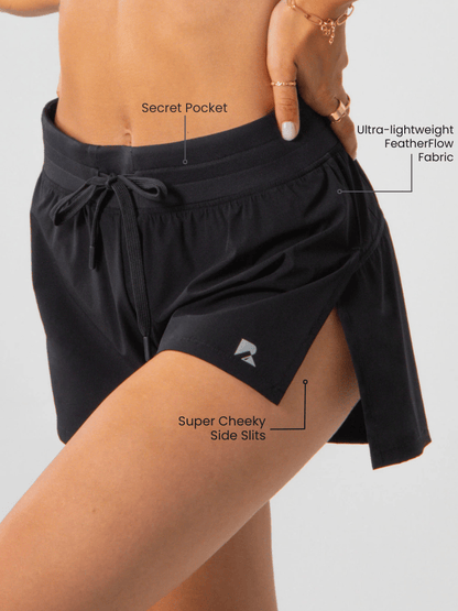 Cheeky Black Flyaway Shorts